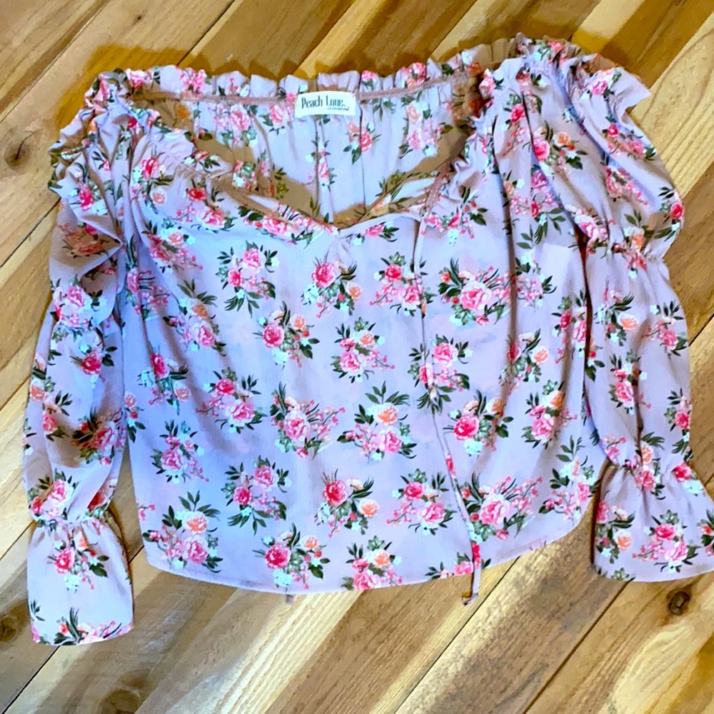 Peach Love Crop Top